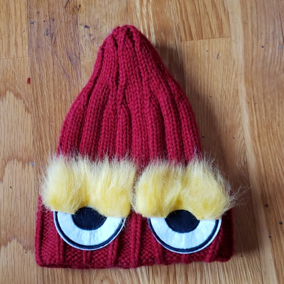 TRENDING! NWT Unisex Big Eyes Fur Eyebrows Beanie - Picture 2 of 6